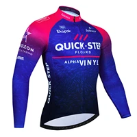Quick Step 2024 Spring and Autumn Cycling Clothes Long sleeved Men's Mountain Bike Shirt Team Bike Wear Summer Outdoor Clothes Q 2