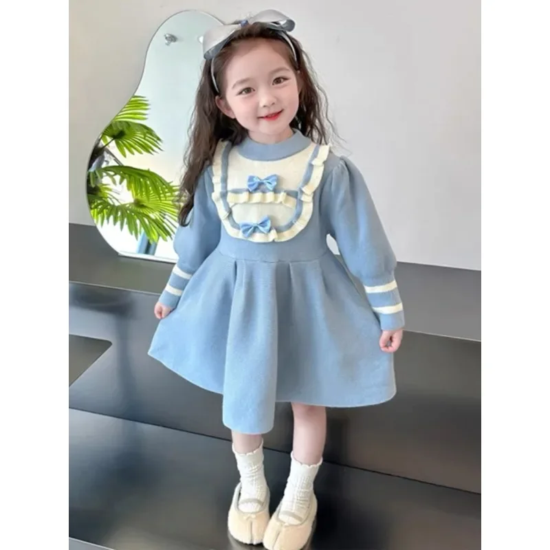 

Cute and sweet style autumn and winter new foreign baby girl small skirt fashionable princess skirt tide