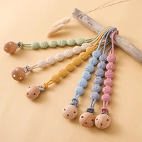 Baby Anti-drop Chain Pacifier Clips Silicone Beads Infant Nipple Appease Soother Chain Clips Dummy Holder Nipple Clip Baby Gift 1