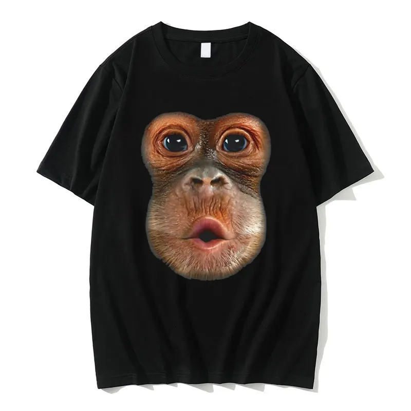 

Funny Monkey Belly T-shirt Oversized Men Women's Causal Pure Cotton Tshirt Male Fashion Streetwear Unisex Vintage Short Sleeve