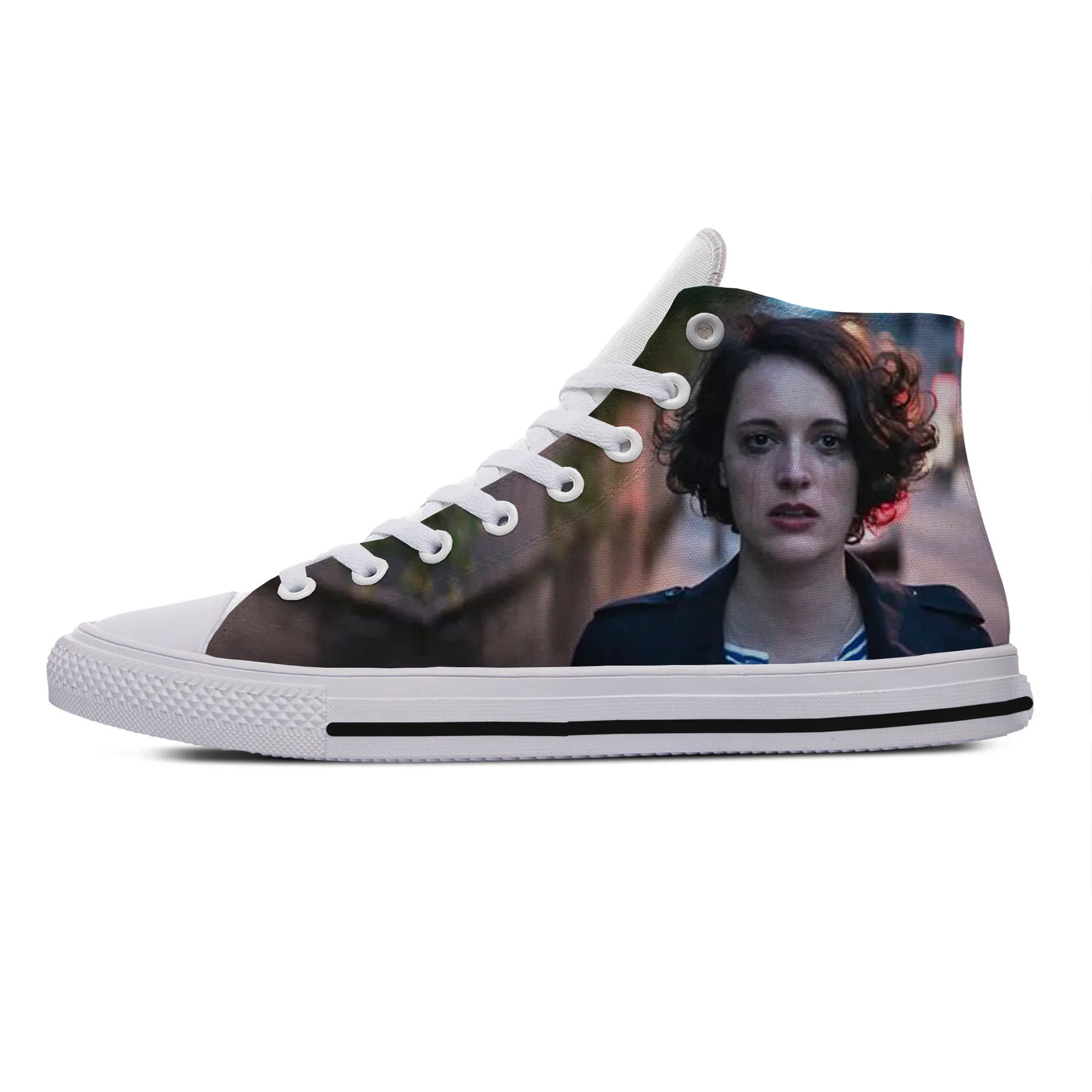Hot Cool Fashion Funny New Summer Sneakers Casual Shoes Men Women Fleabag Phoebe Waller-Bridge High Help Board |