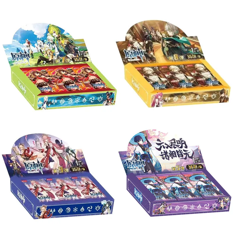 Gioco Anime Genshin Impact Rare Carte Da Collezione Giocattolo Regalo Di Natale