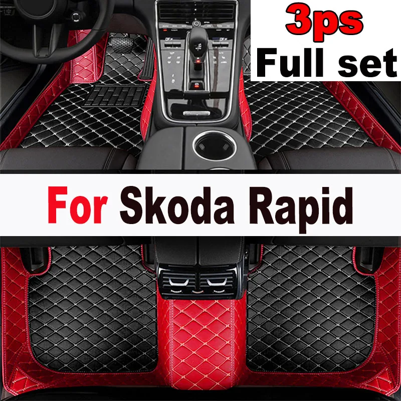 

Car Floor Mats For Skoda Rapid 2013 2014 2015 2016 2017 2018 2019 2020 Custom Auto Foot Pads Carpet Cover Interior Accessories
