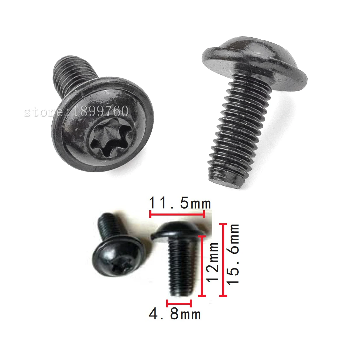 100x OEM-Schraube für Verkleidung sdach vw & audi n90944604 m5 