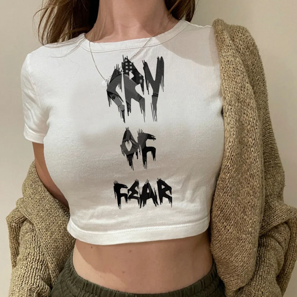 Cry Of Fear Fairycore Hippie Crop Top Donna 2000S Streetwear Vintage Crop Top