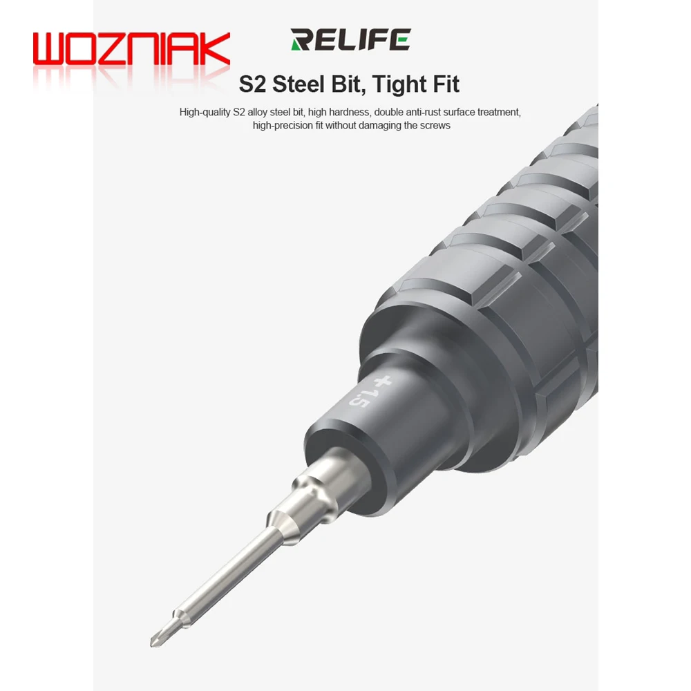 RELIFE RL-730 스틸 캐논 킹 클래식 시리즈 스크루드라이버, Y0.6, 0.8, + 1.5, + 2.5, T1, 휴대폰, 태블릿, 컴퓨터 분해용
