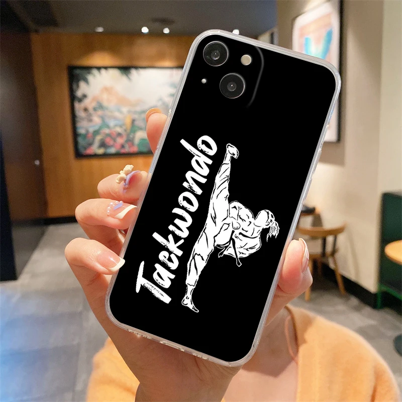 Martial Arts-Themed Soft TPU Clear Phone Case