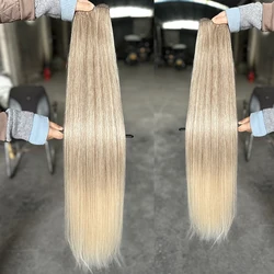 Ultra-Long Ombre Synthetic Hair Extensions - Smooth Straight Bundles, 36 Inches, Full to End - 32 inches-80cm (T830-86A)