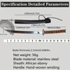 1PC Hand-made small knife, high hardness handle meat, fruit cutting, Mongolian small knife, fruit knife, survival knife 6