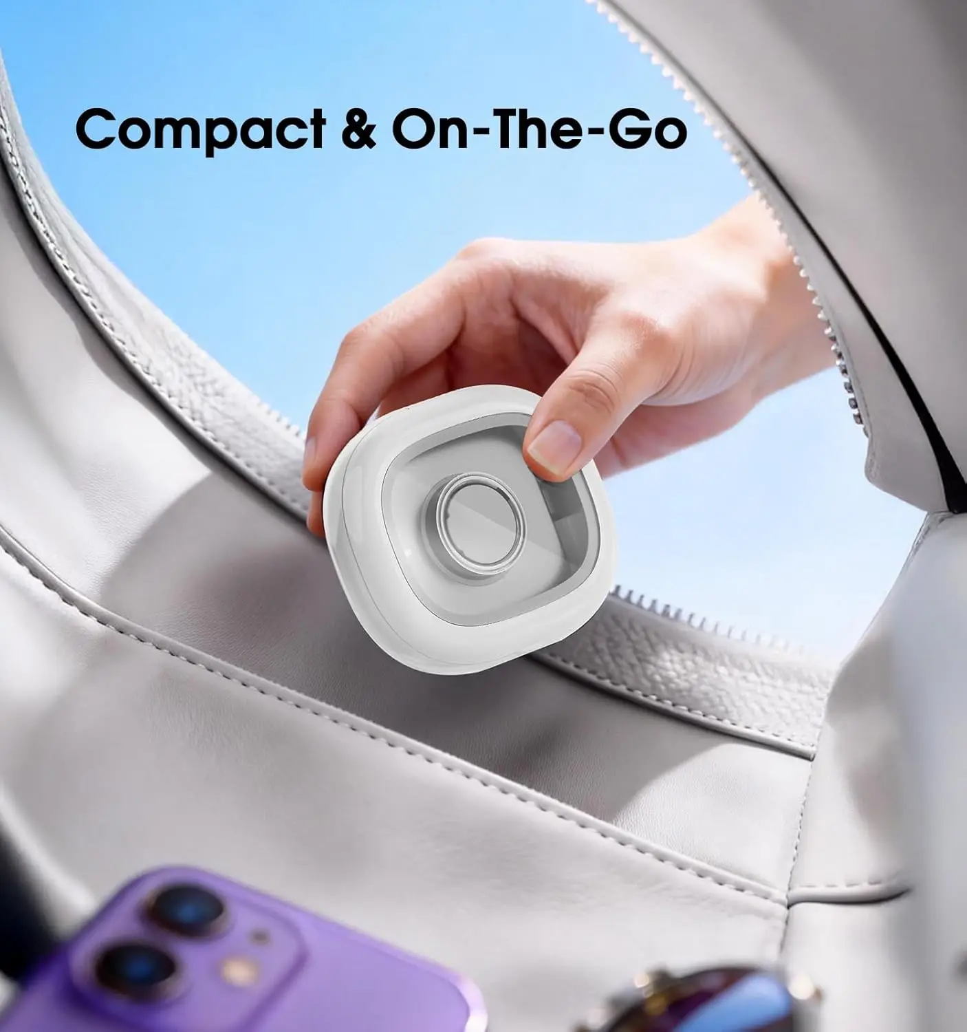 Custodia di ricarica portatile per Smart Ring, compatibile con Oura Ring Gen 4 e 3, caricabatterie da viaggio portatile con batteria da 2000 mAh - immagine 5