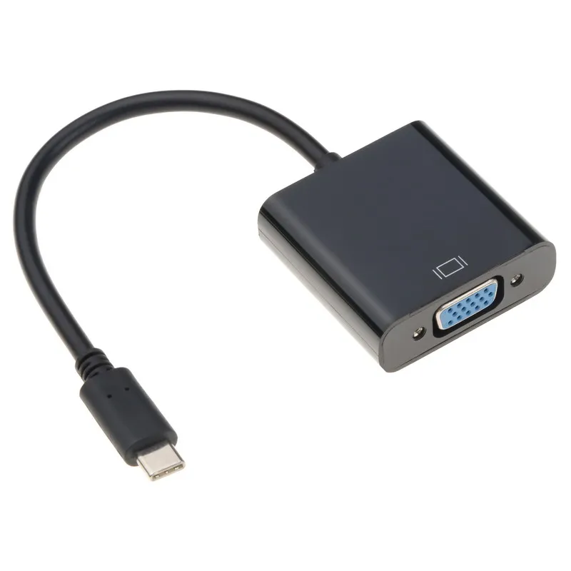 

Переходник с USB C на VGA, переходник с USB 3,1 на VGA, HD 1080P для MacBook Pro Samsung Galaxy S9