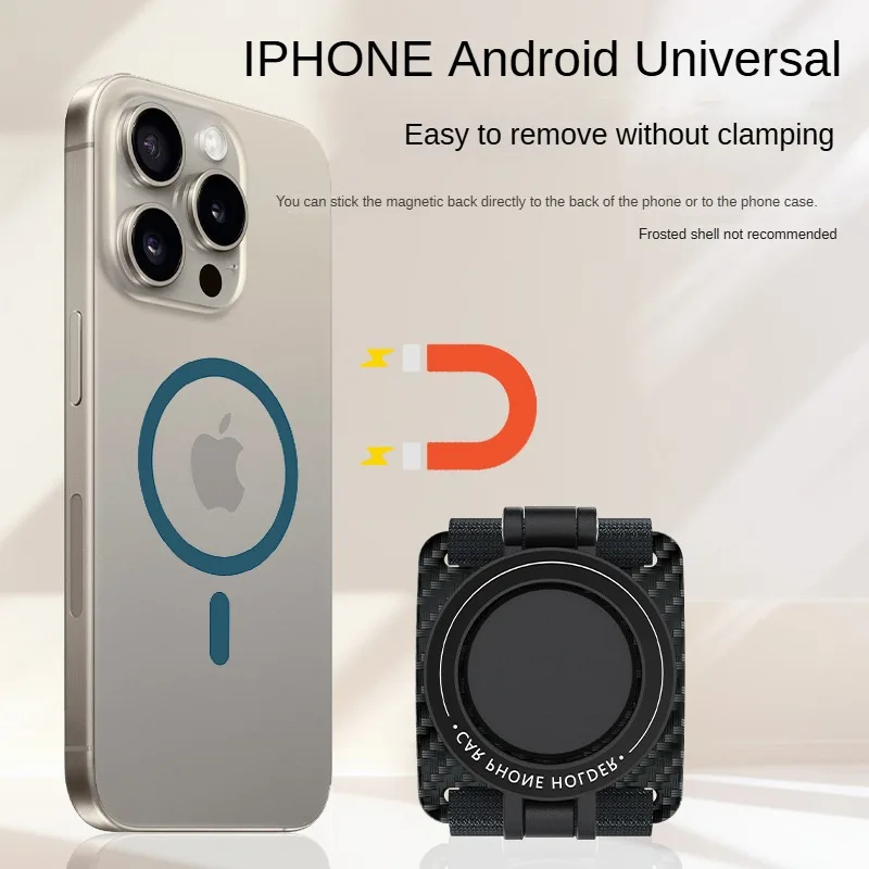 Magnetic Phone Holder with Wrist Strap and Foldable Design