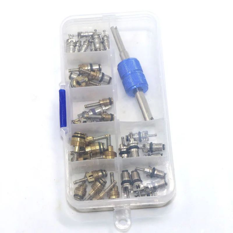 39x R12 R134A Car Air Conditioning A/C Tire Valve Stem Core Remover Tool Kit A6HB