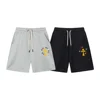 Crowe Shorts Women's Alphabet Printed Cross Five-point Pants Casual Pants Men's Wear Handsome Loose Pure Cotton Breathable 5