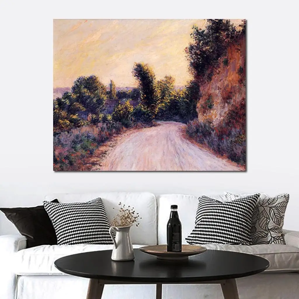 

Road Near Giverny Claude Monet Paintings for Sale Landscape Art Handmade High Quality