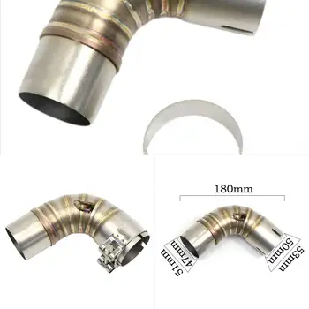 ท่อไอเสีย 2017 สำหรับรถมอเตอร์ไซค์ Cb1000r ปี 2009-2018 2016 ท่อกลาง Honda Link Pipe เชื่อมต่อ 51 มม. ท่อไอเสียรถมอเตอร์ไซค์ 1