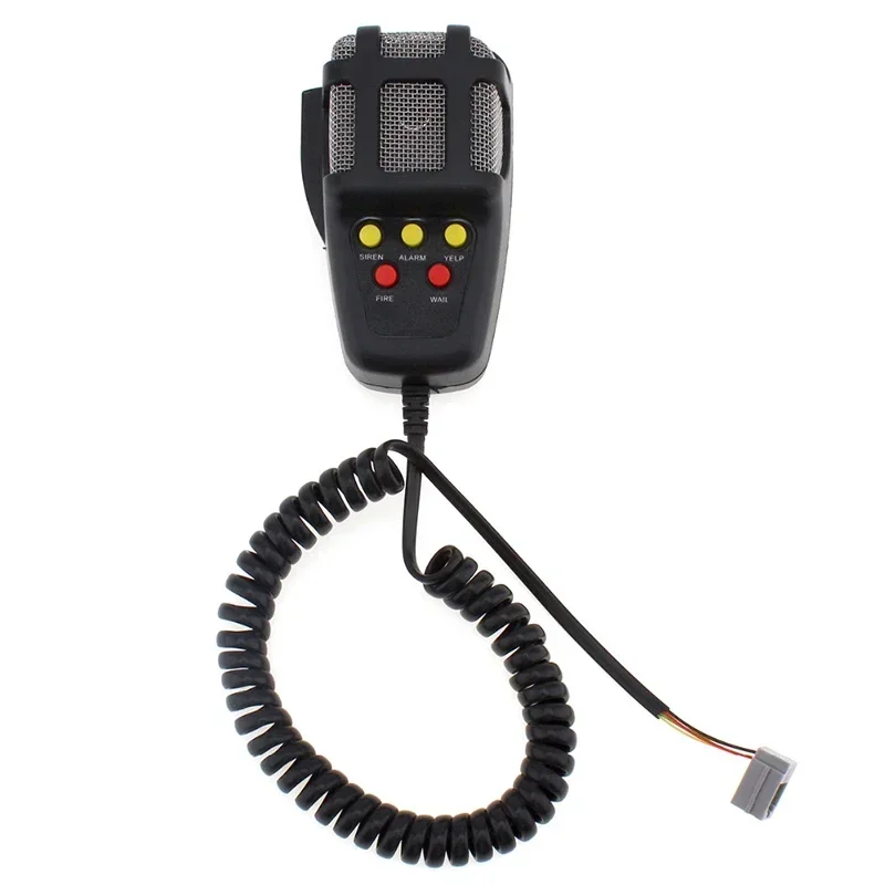 Car Siren Horn Mic PA System Emergency Amplifier Hooter 12V 100W Police Siren Air Horn Megaphone Tone Car Warning Alarm Speakers Loud