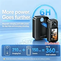 NEW 4K/1080P Mini Recorder WIFI Action Camera POV Motorcycle Bike Road Sport Cam Bicycle Vlog Pet Body Camera With Charging Case 4