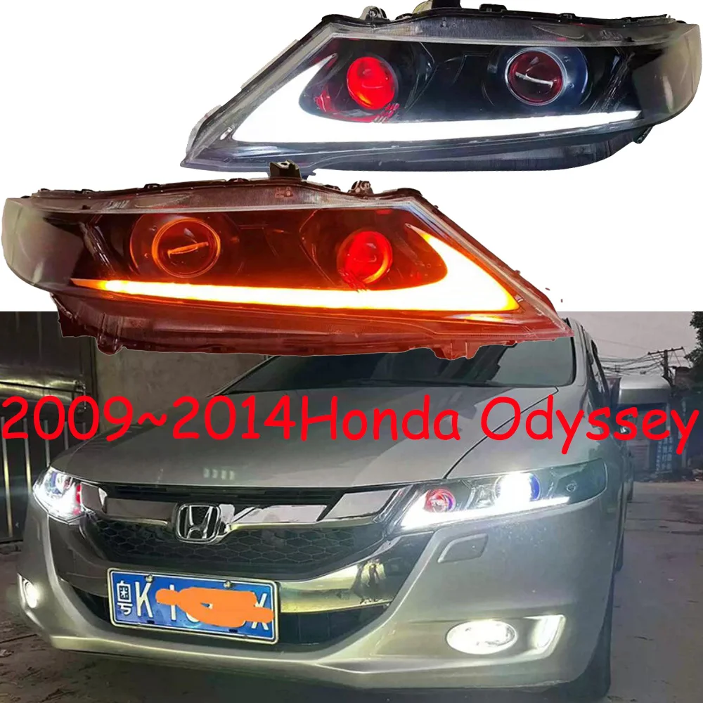 

car bupmer head light for Honda Odyssey headlight LED 2009~2014y car accessories DRL fog for Honda Odyssey headlamp