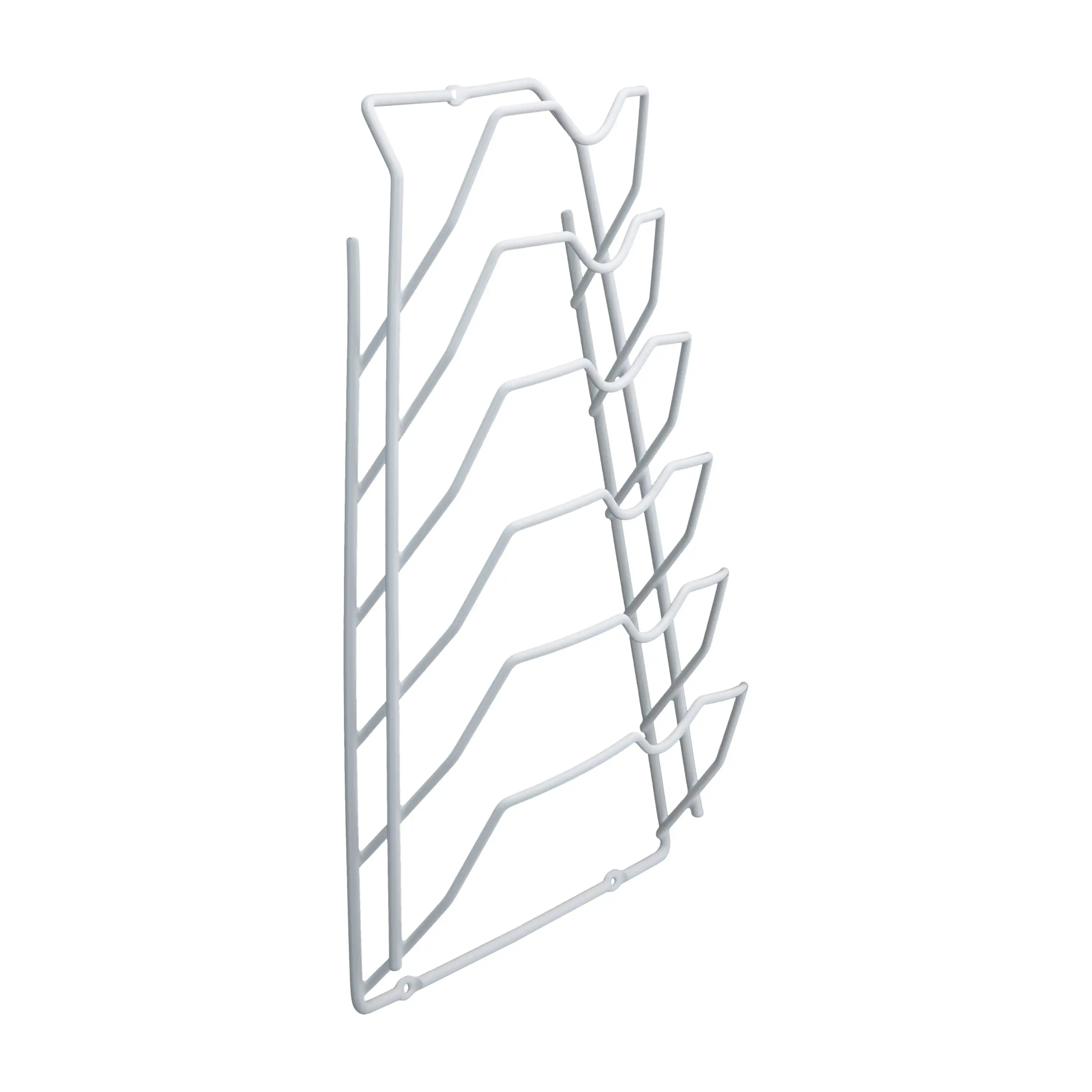 

6-Shelf Cabinet Rack Lid Organizer, 10.6 X 4 X 16.6 Inches, White