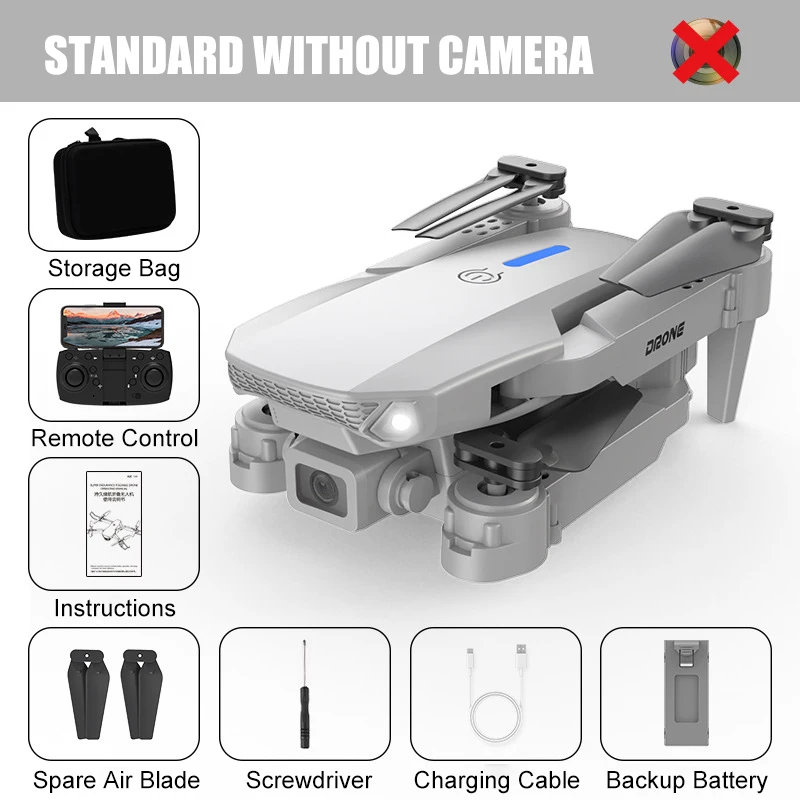 K10 Max/E88 Drone 4K Optical Flow Obstacle Avoidance HD