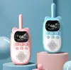 2pcs Kids Walkie Talkie Rechargeable 1000mAh Handheld 0.5W 3km Radio Transceiver Interphone for Children Toys Birthday Gifts 1
