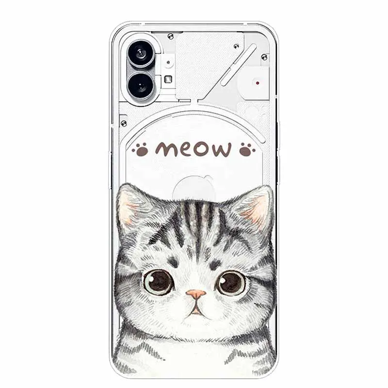 Silicone Soft Cute Transparent Protective Case - Clear TPU Cover