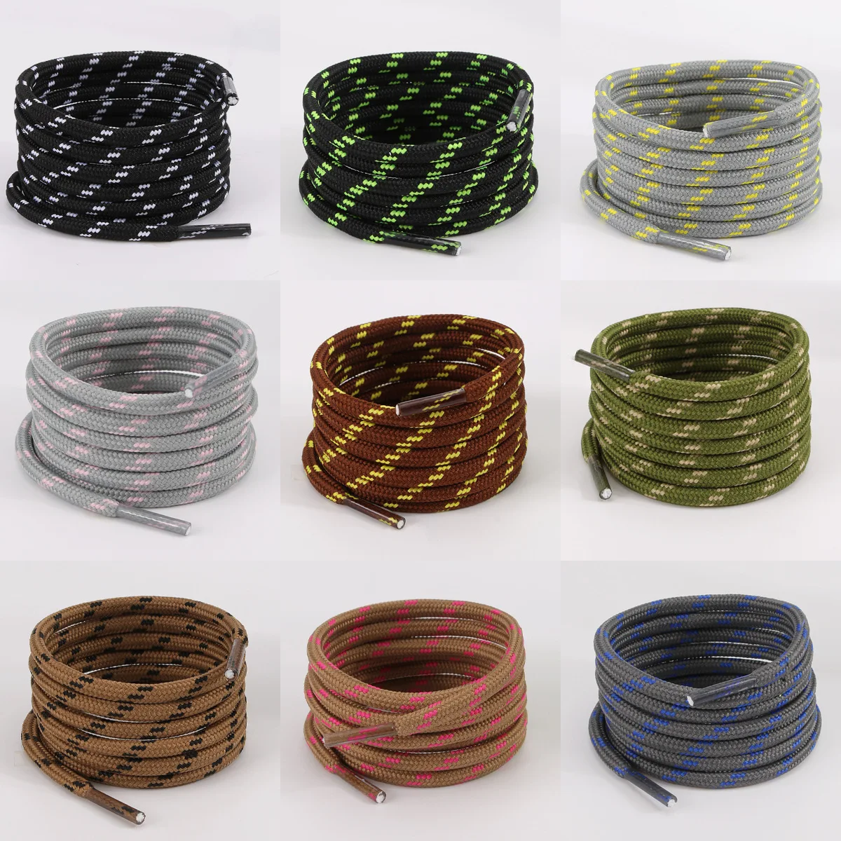 1 Paar robuste, runde Schnürsenkel für Outdoor-Wanderschuhe, Sneaker-Schnürsenkel, Schuhband, Länge 100/120/140/160 cm, Schuhzubehör.