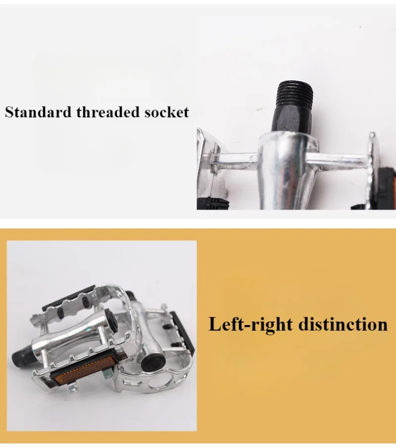 1 Paar Aluminiumlegierung, schnelle Demontage, links und rechts unterscheiden, Fahrradpedal, Mountainbike-Fußpedale, rutschfestes Zubehör – Detail 15