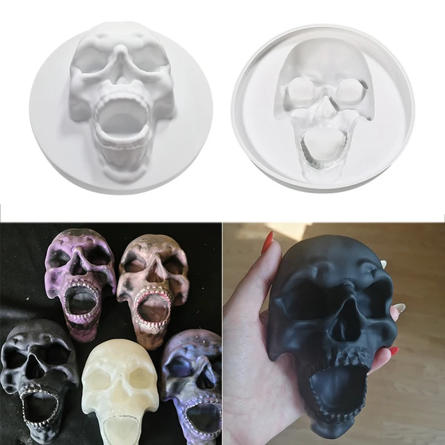 Halloween 3D Skull Shape Silicone Cake Decorating Mold for Baking Mould  Dessert Mousse Pastry Pan Chocolate
