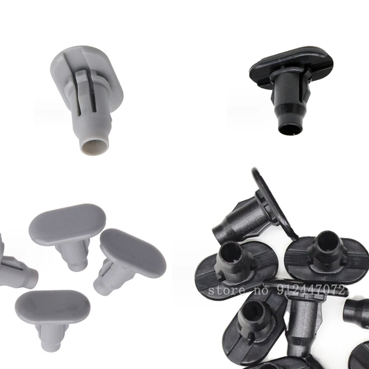 

10/50x black gray for LEXUS OEM FACTORY ROCKER MOULDING CLIPS 2003-2004 GX470 SILVER 75867-60020-B2 75867-60020 7586760020
