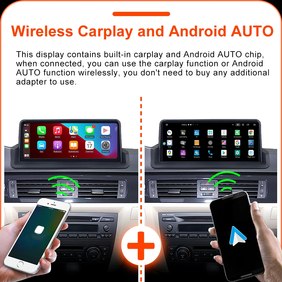 Snapdrago 8 CORE Drahtlose Carplay Android 13 Auto Auto Radio Bildschirm Für BMW 3er E90 E91 E92 E93 M3 Stereo GPS Multimedia BT – Detail 12