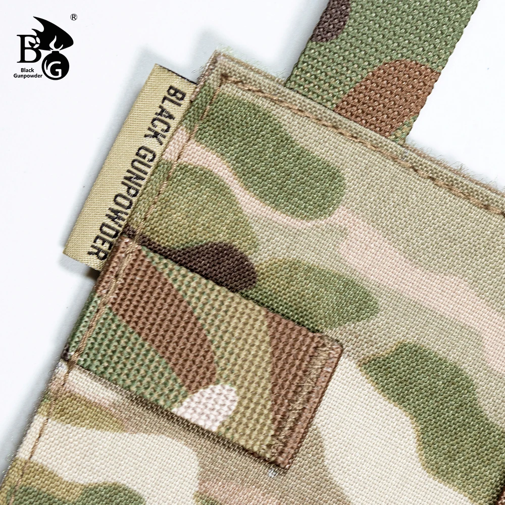 Black Gunpowder Molle Hook and Loop Velcro Panel Tactical Morale Patches Board Odd Number For DIY Patch Badge Army Vest