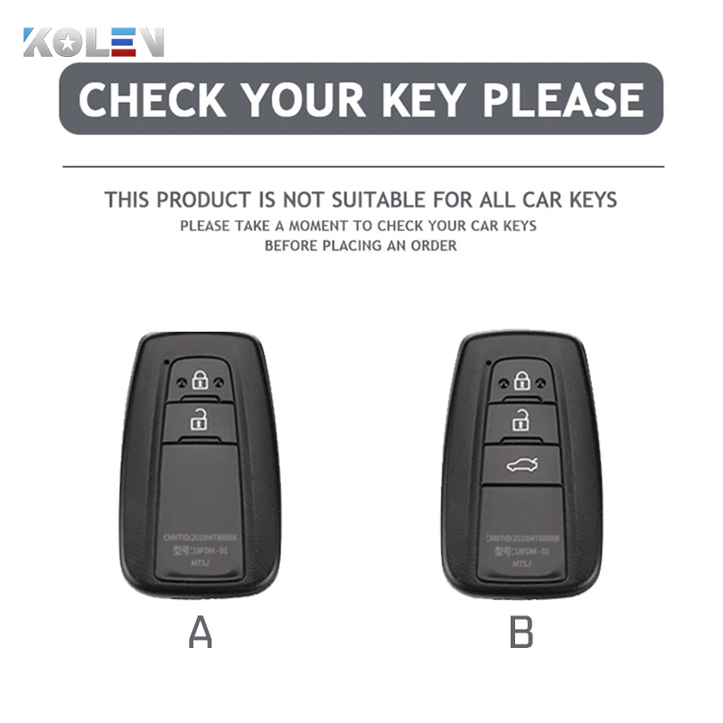 Key Case Cover Key Case Car Key Shell Flip Key Fob Shell TPU Car Remote Key Case Cover for Toyota Corolla Prius Camry CHR C-HR RAV4 Altis Land Cruiser Prado Keyless