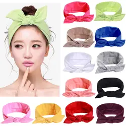 Women Solid Color Headband Elastic Hair Bands Yoga Fashion Turban Makeup Hair Hoop Vintag Headwrap Hair Accessories Wholesale