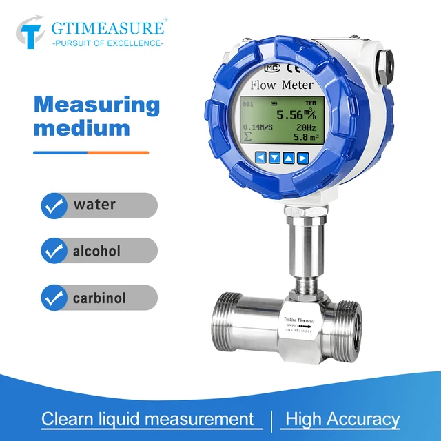 Áramlási Mérő Kijelző Víz Hidraulikus Olaj Dízel 1 Hüvelyk 1/2 Dn32 Dn40 Áramlásmérő - Image 3