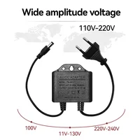 12 В 2 А наружный источник питания водонепроницаемый 110-240 В адаптер переменного/постоянного тока для камеры видеонаблюдения всепогодная защита — изображение 5