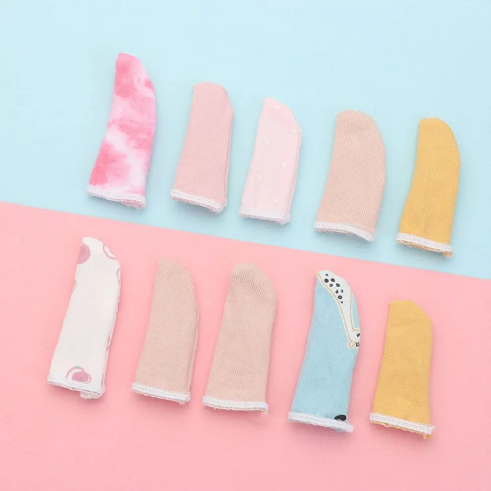 10PCS Breathable Finger Covers Household Garden Picking Finger Cover Cotton Cots Elastic Fingertips Protector Gloves disposable finger covers cotton gloves cotton work gloves garden work gloves horticultural gloves