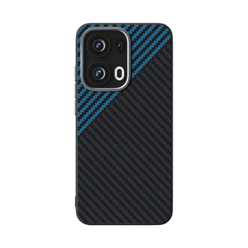 Shockproof Carbon Fiber Pattern Magsafe Back Cover Bumper Case