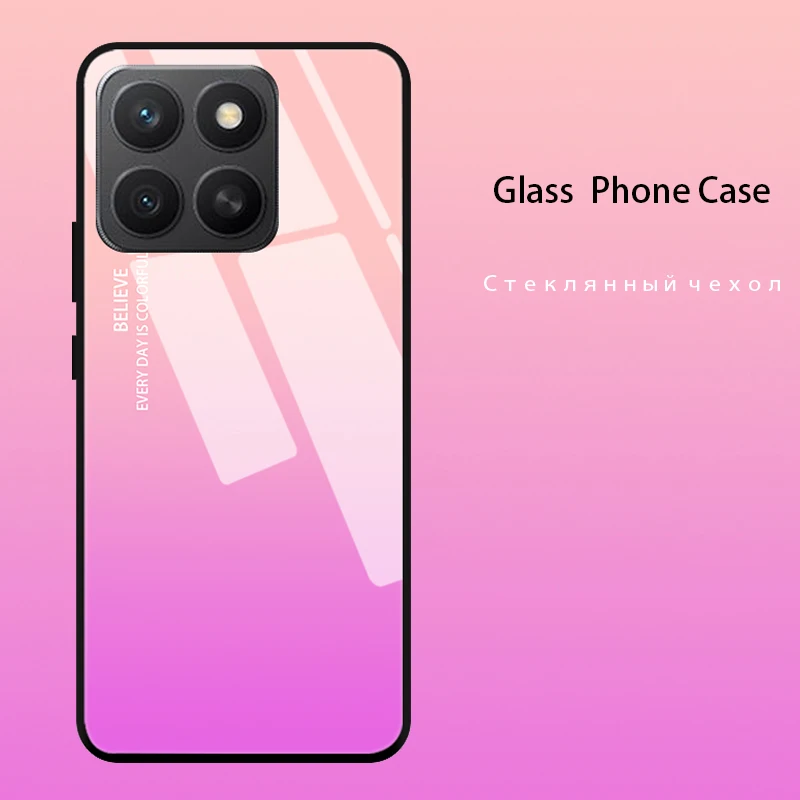 Luxury Tempered Glass Phone Case with Hard Back Bumper Cover