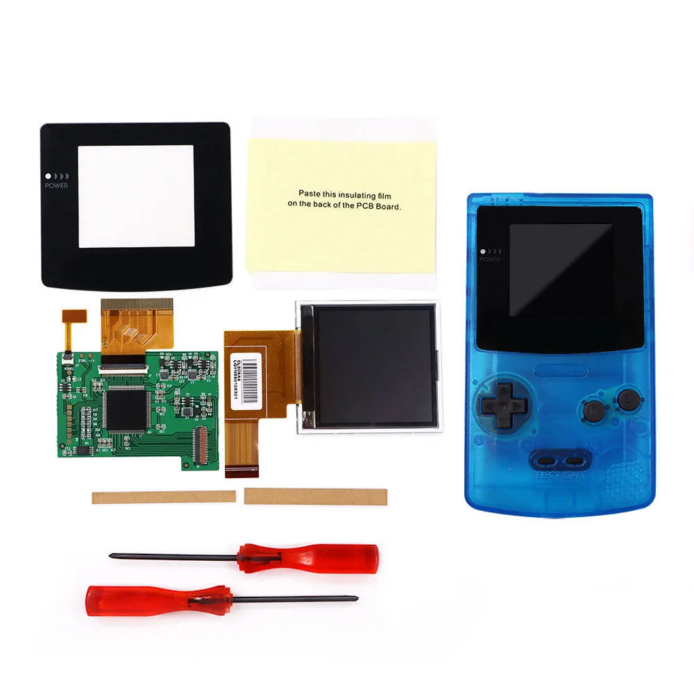Écran IPS Rétroéclairé Rouge V2 Pour Game Boy Advance SP - Kit De Remplacement LCD, Compatible GBA
