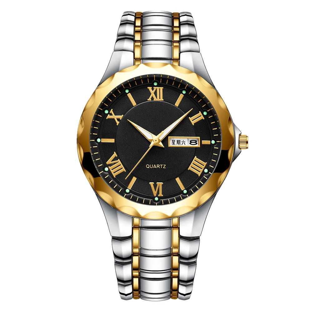 Men Luxury Quartz Watch Waterproof Male Wrist Watches Men’s Luminous Non Automatic Casual Quartz Watches for Man