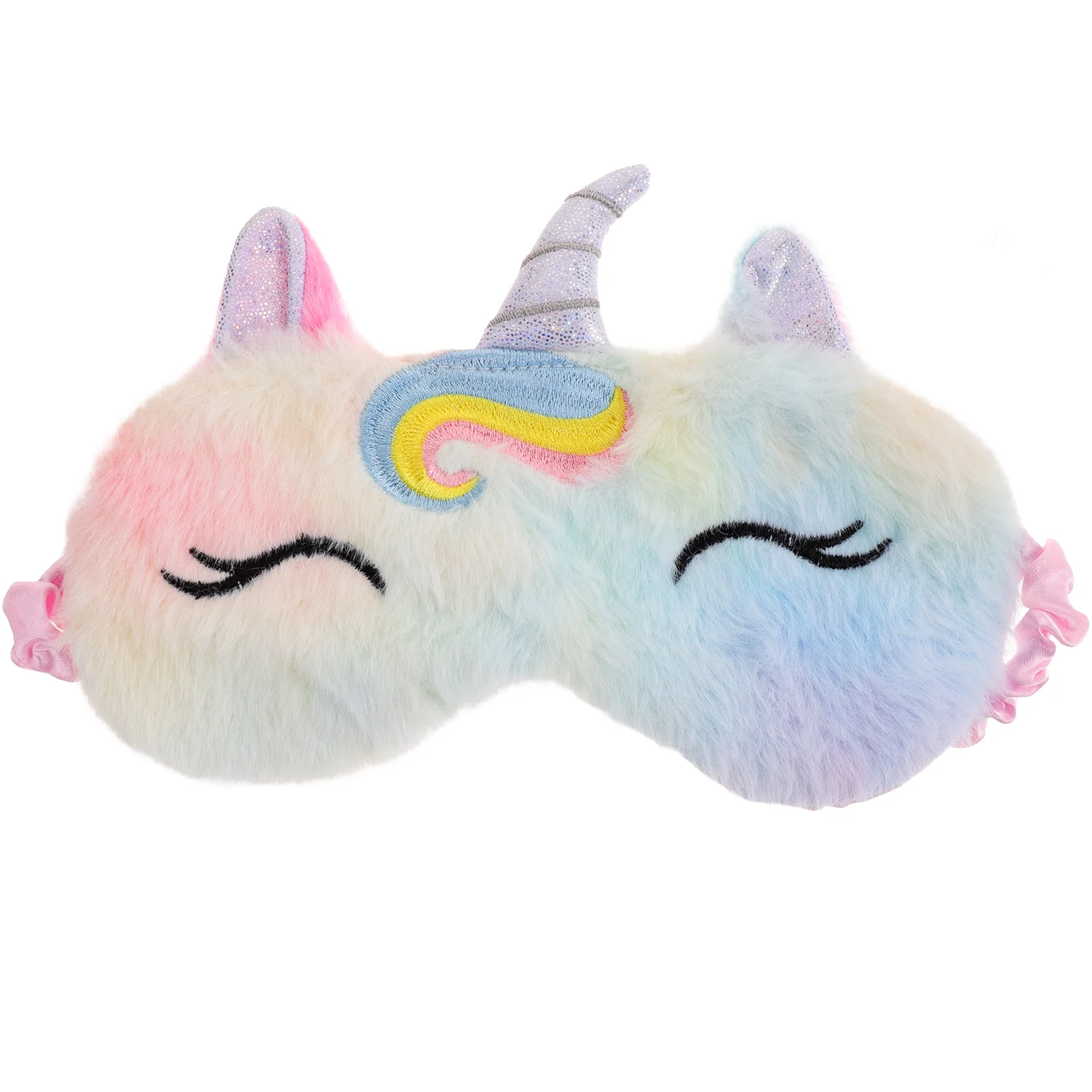 

Portable Plush Eye Mask Travel Blindfolds for Kids Unicorn Sleep Cover Sleeping