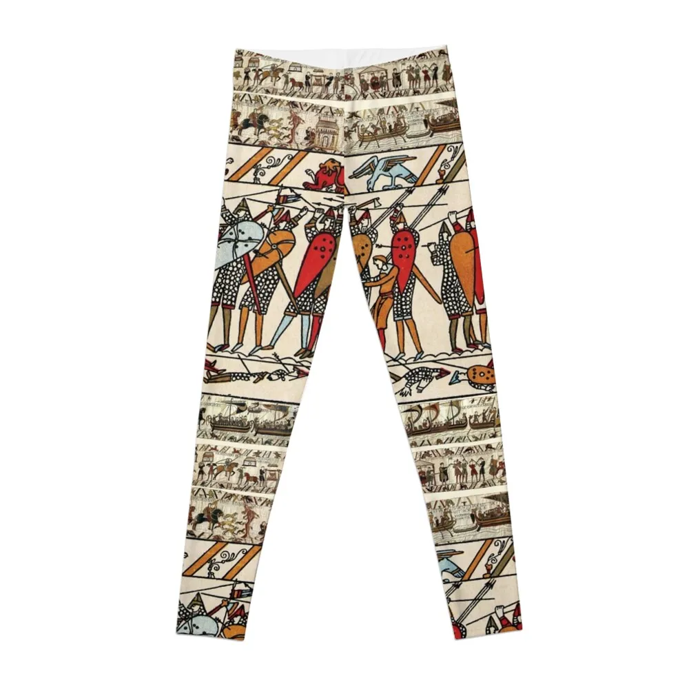 

THE BAYEUX TAPESTRY ,BATTLE OF HASTINGS ,NORMAN KNIGHTS Leggings harem pants sporty woman gym Womens Leggings