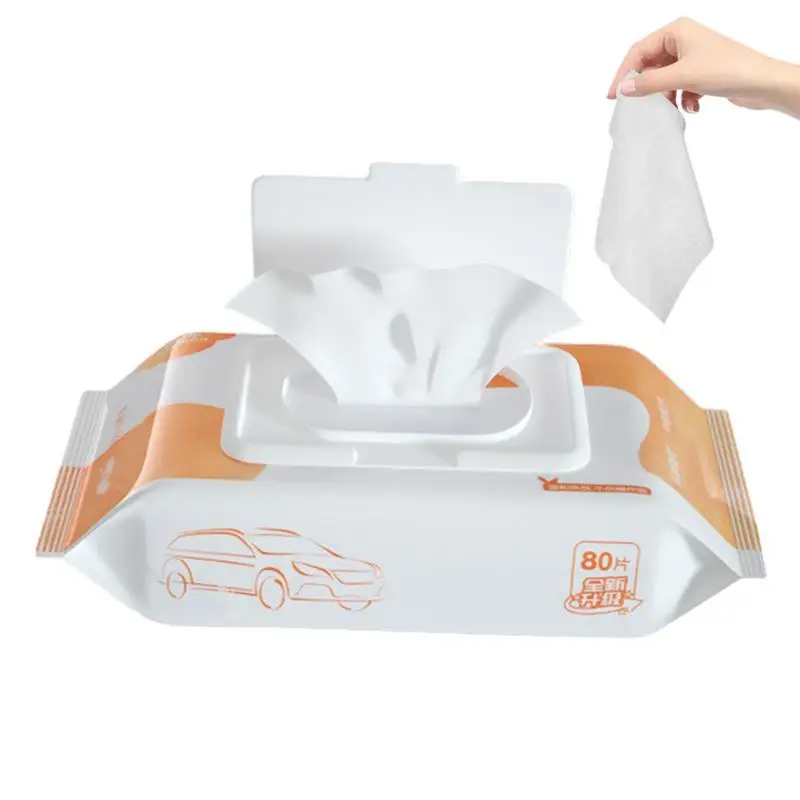 

Car Interior Cleaner Wipes Stain Removal Wipes For Car Interior Car Accessories For SUV Rv Truck Auto For Clean Up Grease Oil