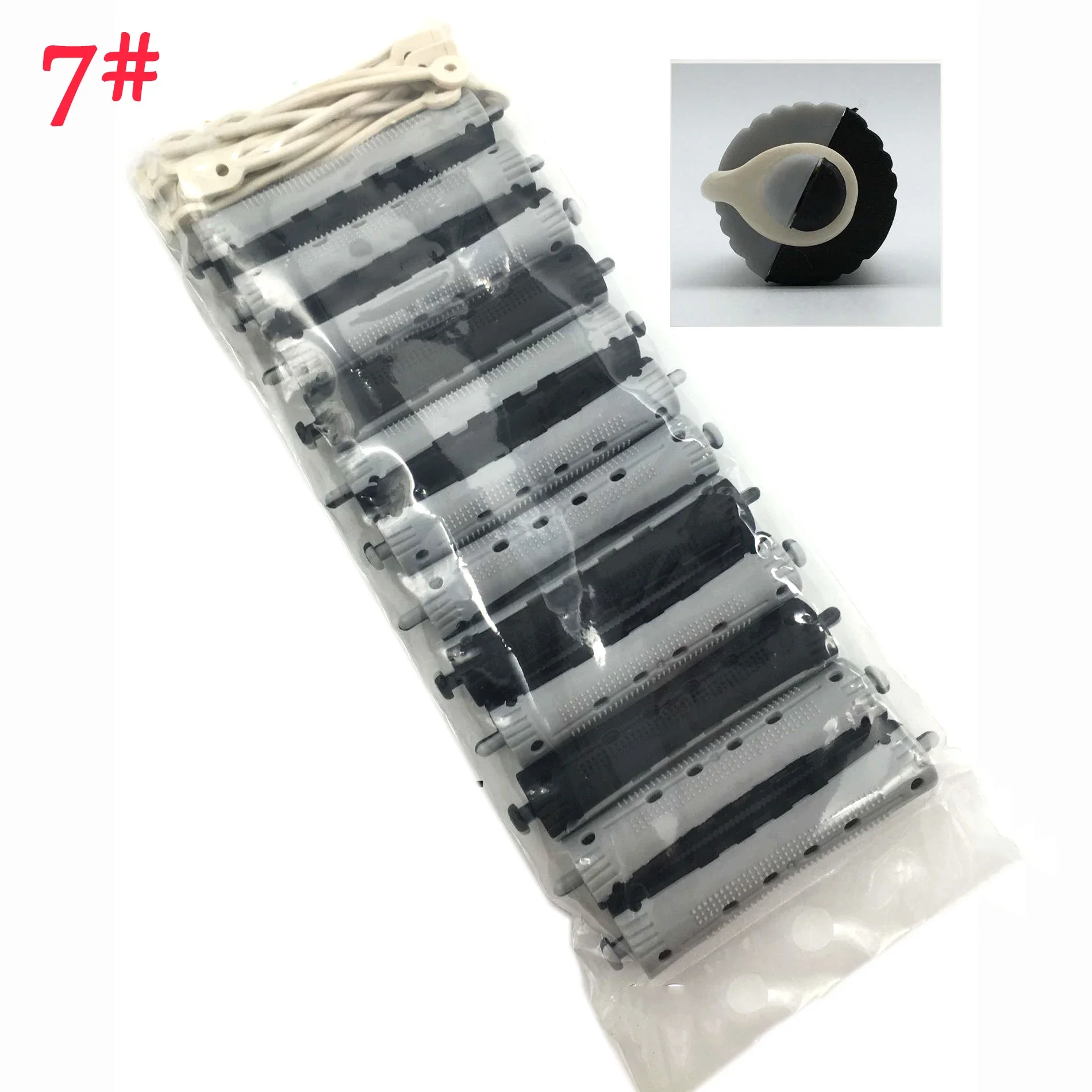 12 pcs Salon Rubber Band Hair Rollers Set Cold Perm Rods Curler Bars Hair Clip Curling Fluffy Wavy Maker Styling DIY hair styling tool hair curling tools