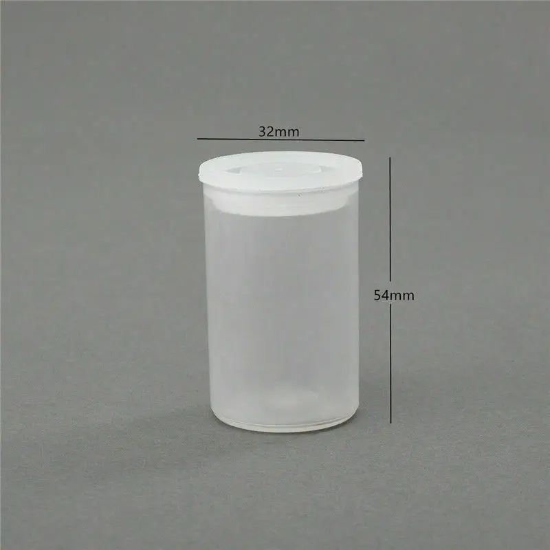 30pc~10Pc 32x54 mm Plastic Cans Empty Bottle Seal Film Case Canisters Container for Accessories Art Bead Coinn Pill Fishing Bait storage box,storage can
