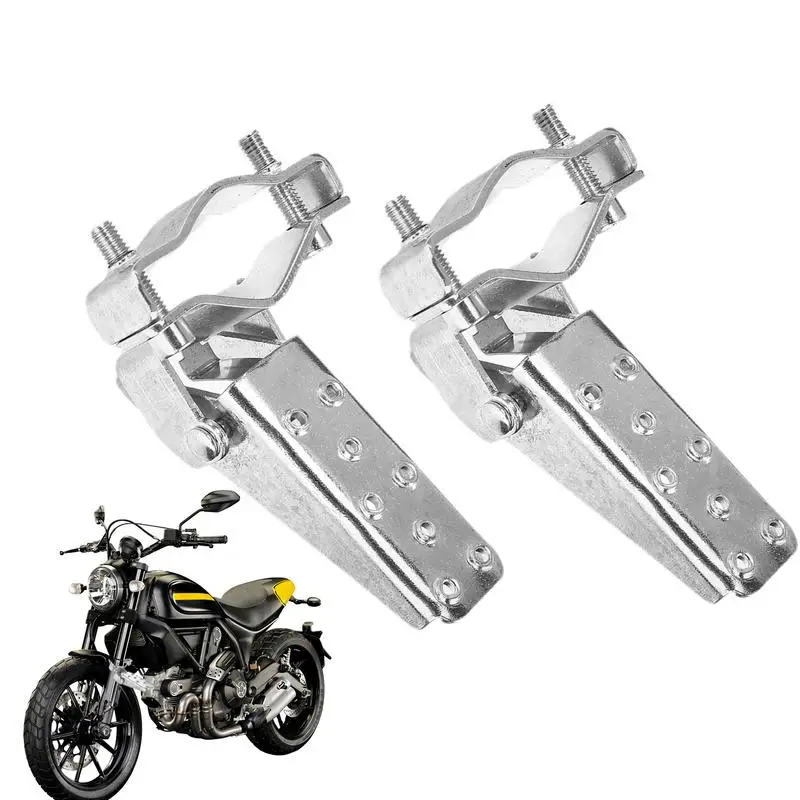 

Motorcycle Folding Rear sets Foldable Foot Pegs Clamp Pedal 1 Pair Universal Rear Brake Pedal Foot Lever Anti Skid Rear sets
