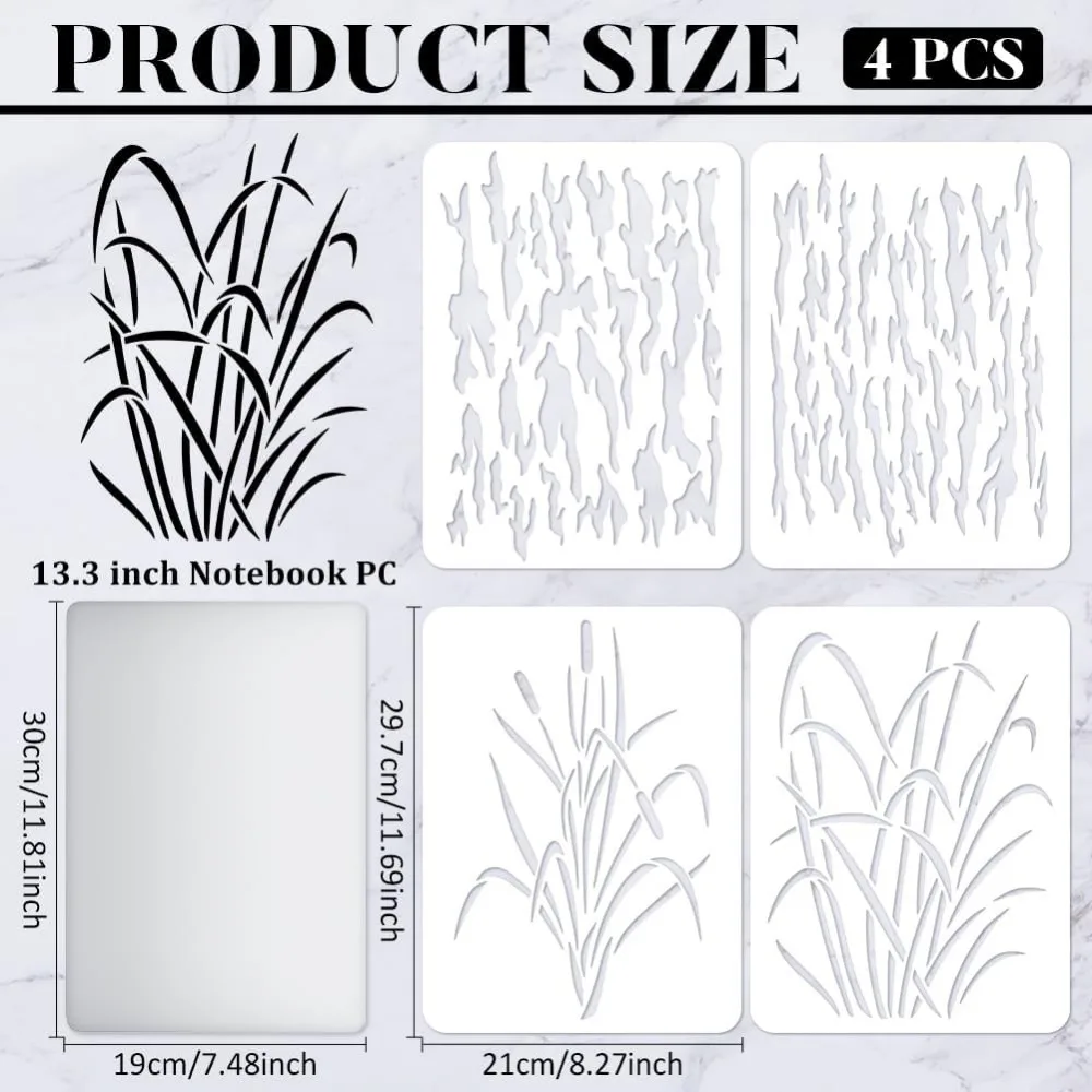 bark-camouflage-stencil-11-7x8-3-inch-camouflage-grass-bark-reed-pattern-stencils-plastic-wall-camo-stencil-kit-reusable-aliexpress
