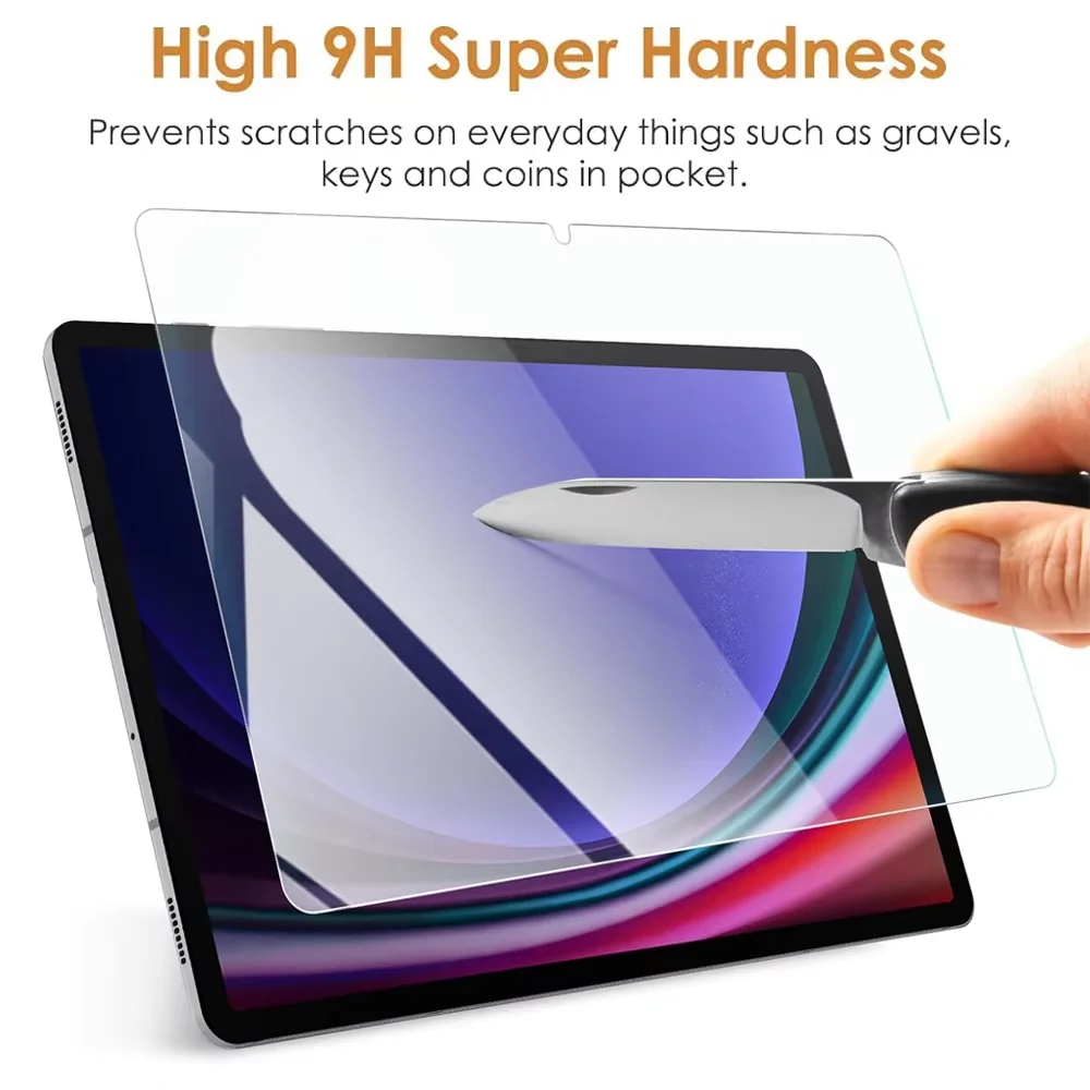 Premium 2-Pack HD Tempered Glass Screen Protector for 11-Inch Tablets - Anti-Fingerprint Protective Film